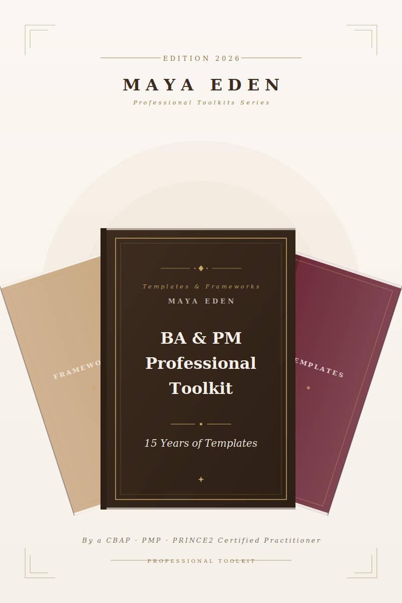 BA & PM Professional Toolkit mockup