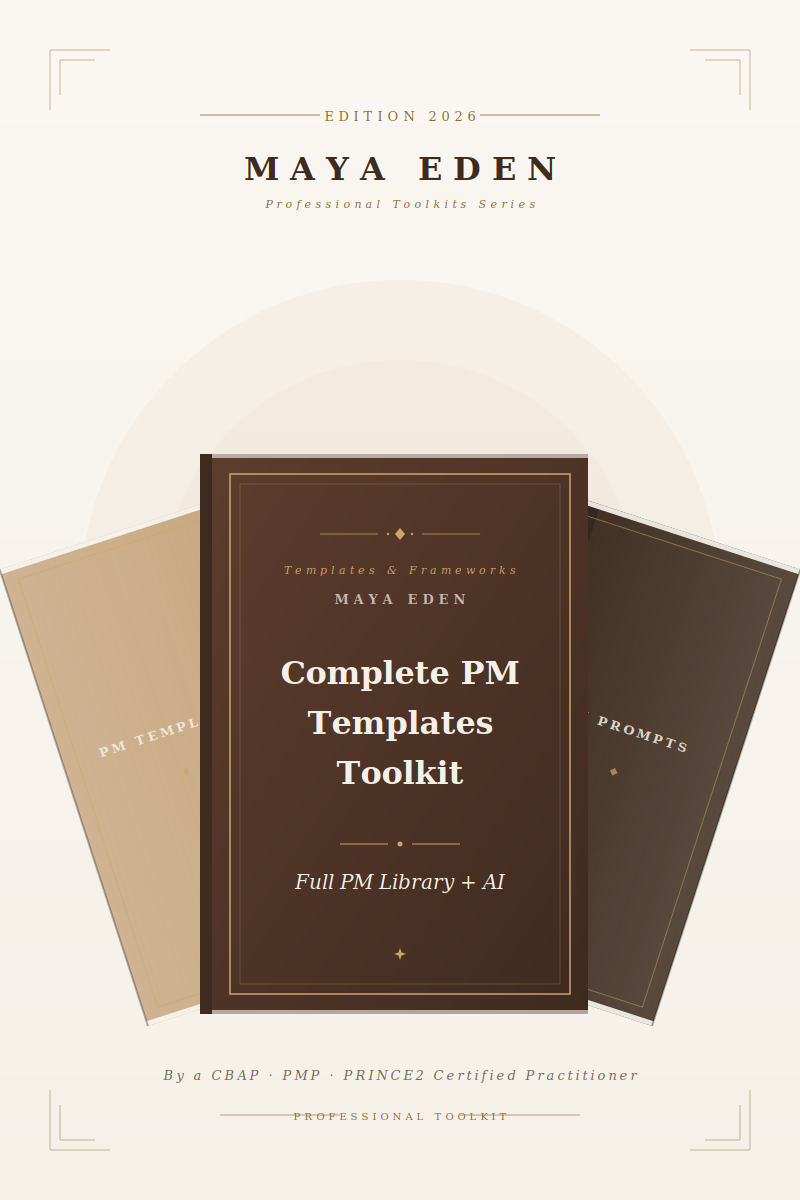 Complete PM Templates Toolkit mockup
